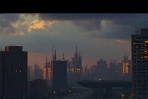夜航信号剧集封面，废弃灯塔与深夜无线电信号